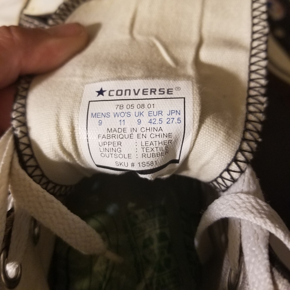 Men's All Leather Converse Chuck Taylor All Star - Picture 4 of 5